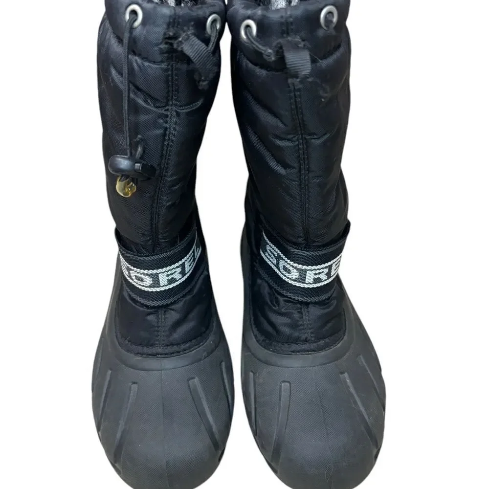 Sorel Flurry Waterproof Insulated Winter Boots Black Size 6